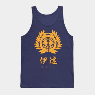 Date Clan kamon with text Tank Top